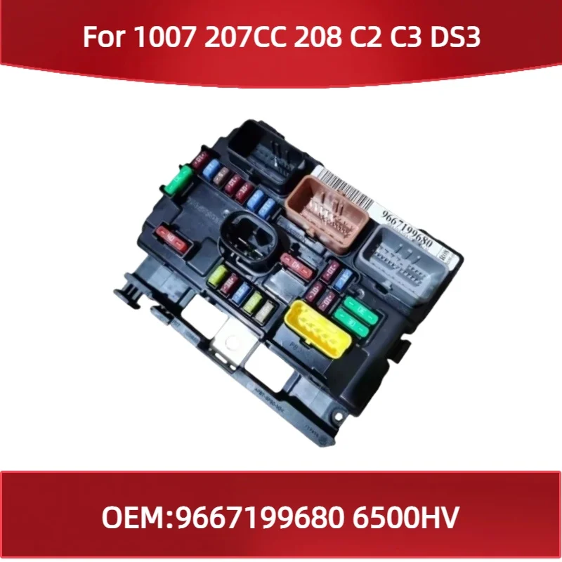 

Блок предохранителей 9667199680 6500HV R08 R07, блок предохранителей R08 BSM, подходит для Peugeot 1007, 207CC, 208, для Citroen C2, C3, DS3.