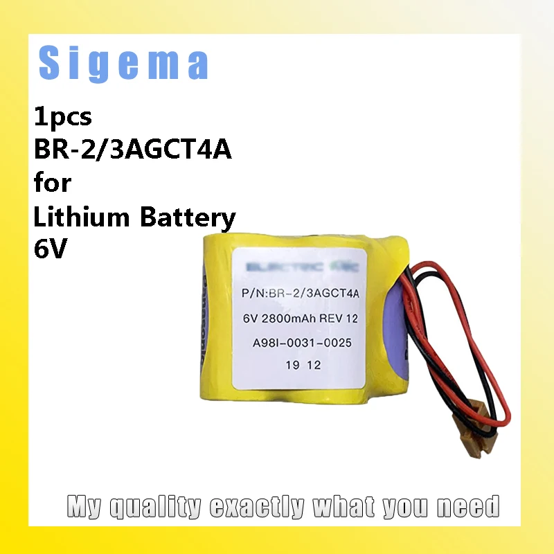 

BR-2/3AGCT4A for FANUC CNC System A98L-0031-0025 PLC battery 6V Lithium Battery