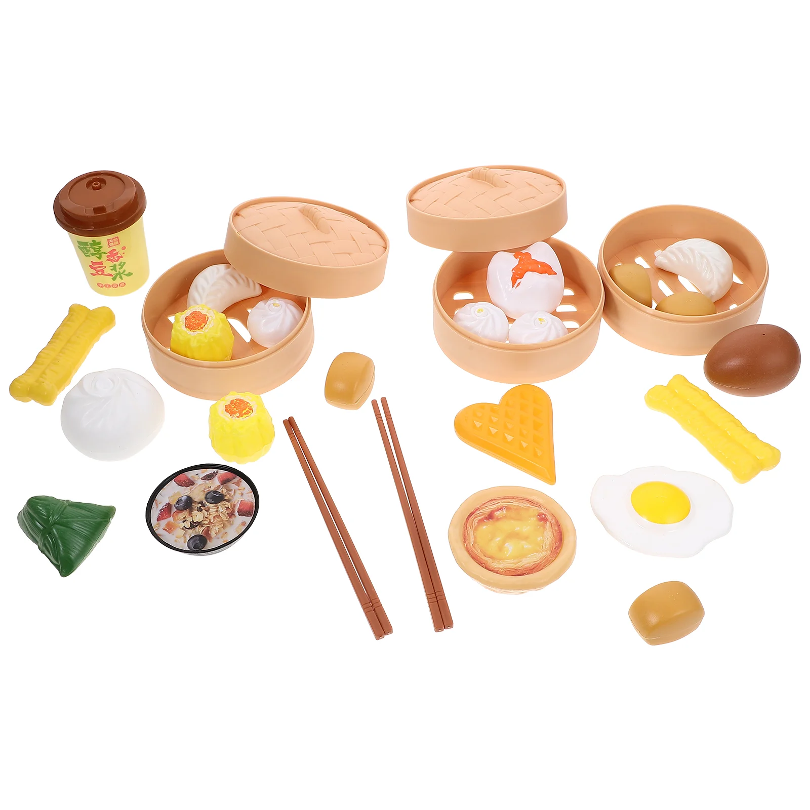 

29 Pcs/2 Toy Cooking Simulation Breakfast Mini Kitchen Steamer Diverse Dropshipping