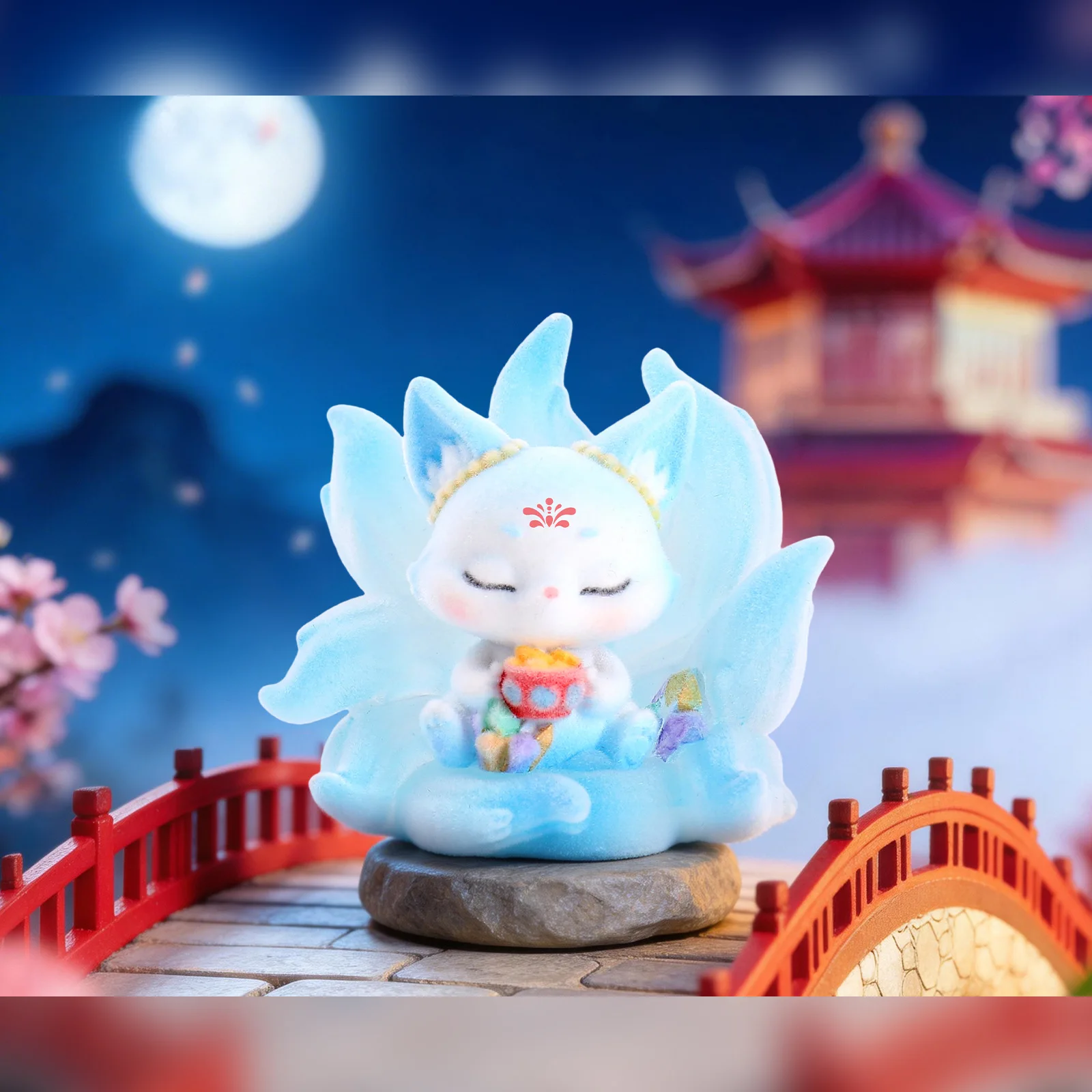 2026 New Chinese Style Nine-Tailed Fox Mini Blind Box Cute Keychain Car Decor Trendy Folk Art Cool Gifts for Teen Girl and Women view 5