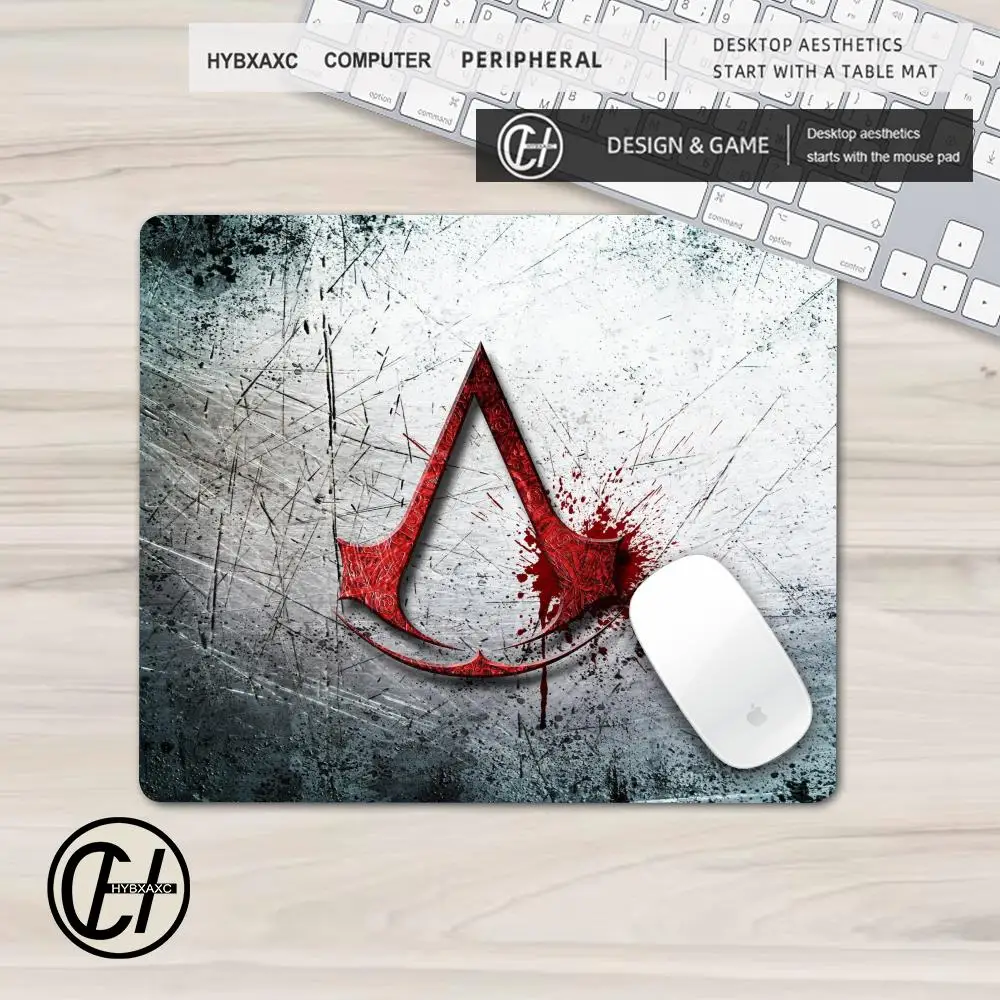 A-Assassin S -Creed Mouse Pad 40X45 Large Square Computer Office Game Table Mats Rubber Anti-slip Mousepad Small Decor Desk Pads