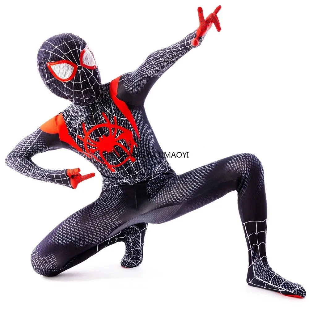 Costume de super-héros Anime Miles Morales Cosplay Zentai body Costumes d'halloween