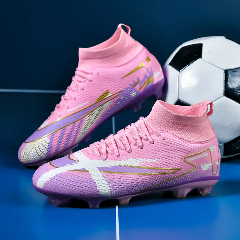 New Men Women Football Boots Grass Training Sport Professional Unisex Soccer Shoes Breathable Hot-selling High-quality Students