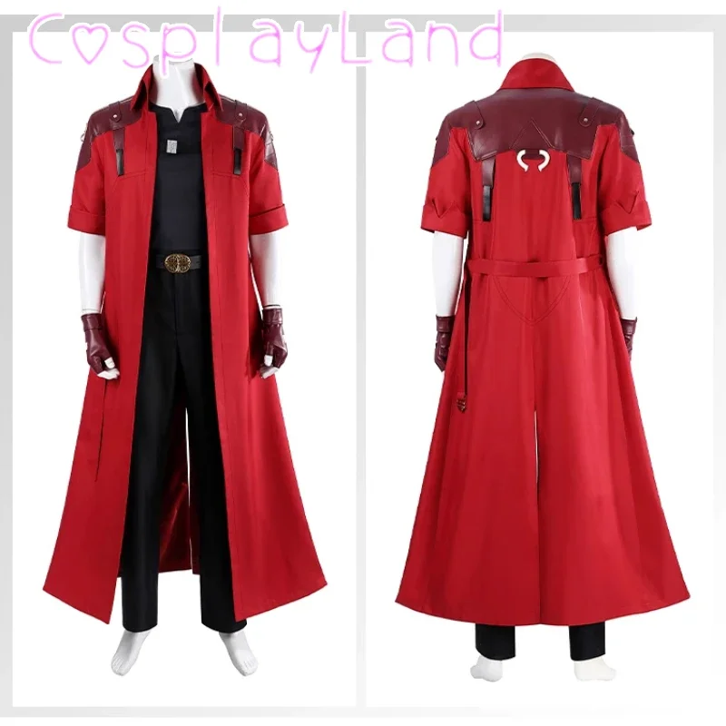 Dante Cosplay Costume DMC Dante Outfit Full Set Men Long Trench Red Coat Costumes Custom Size Halloween Carnival Party Comic Con - Image 2
