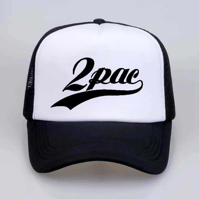 

2Pac Makaveli Tupac Shakur Baseball Caps Rapper 2Pac Hiphop Summer Cool Cap Thug Life Baseball Mesh Caps Hat For Men Women