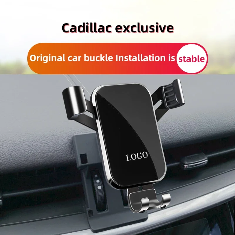 Car Phone Holder Special For Cadillac XTS Left-Hand Drive 2013-2023 360 Rotation Gravity Automatic Grip Bracket Accessories