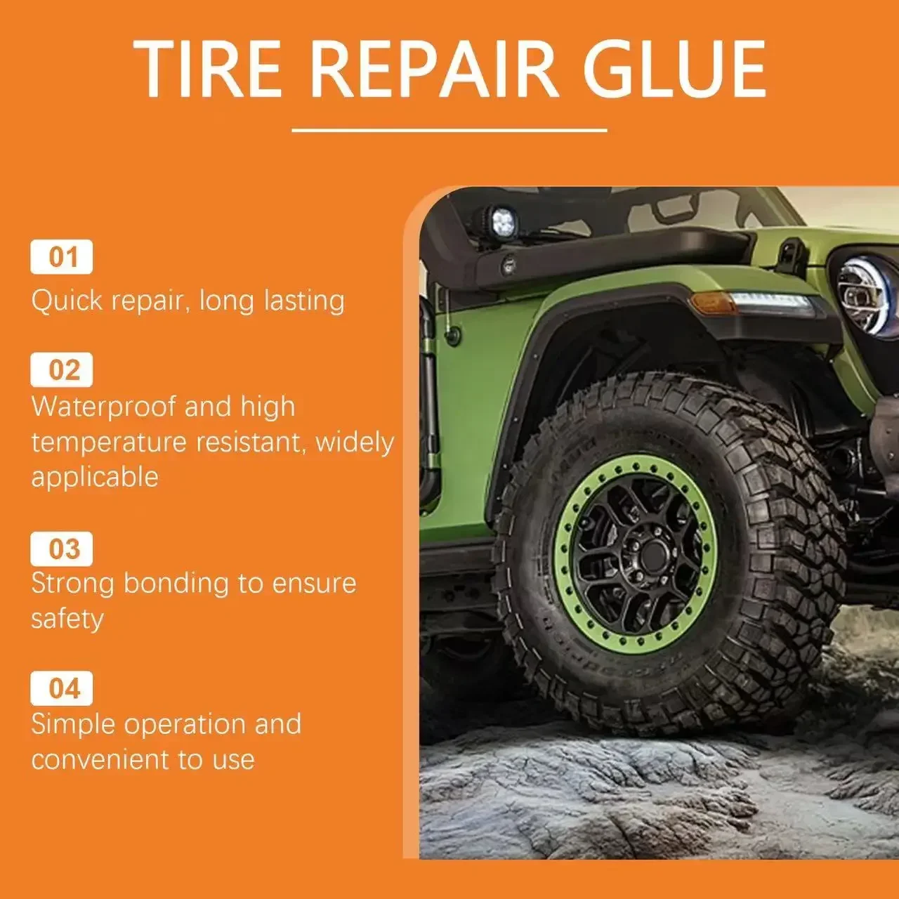 Tire Repair Black Glue Liquid Strong Rubber Car Instant Strong Tools Wear-resistant Non-corrosive Adhesive Instant Bond Repair