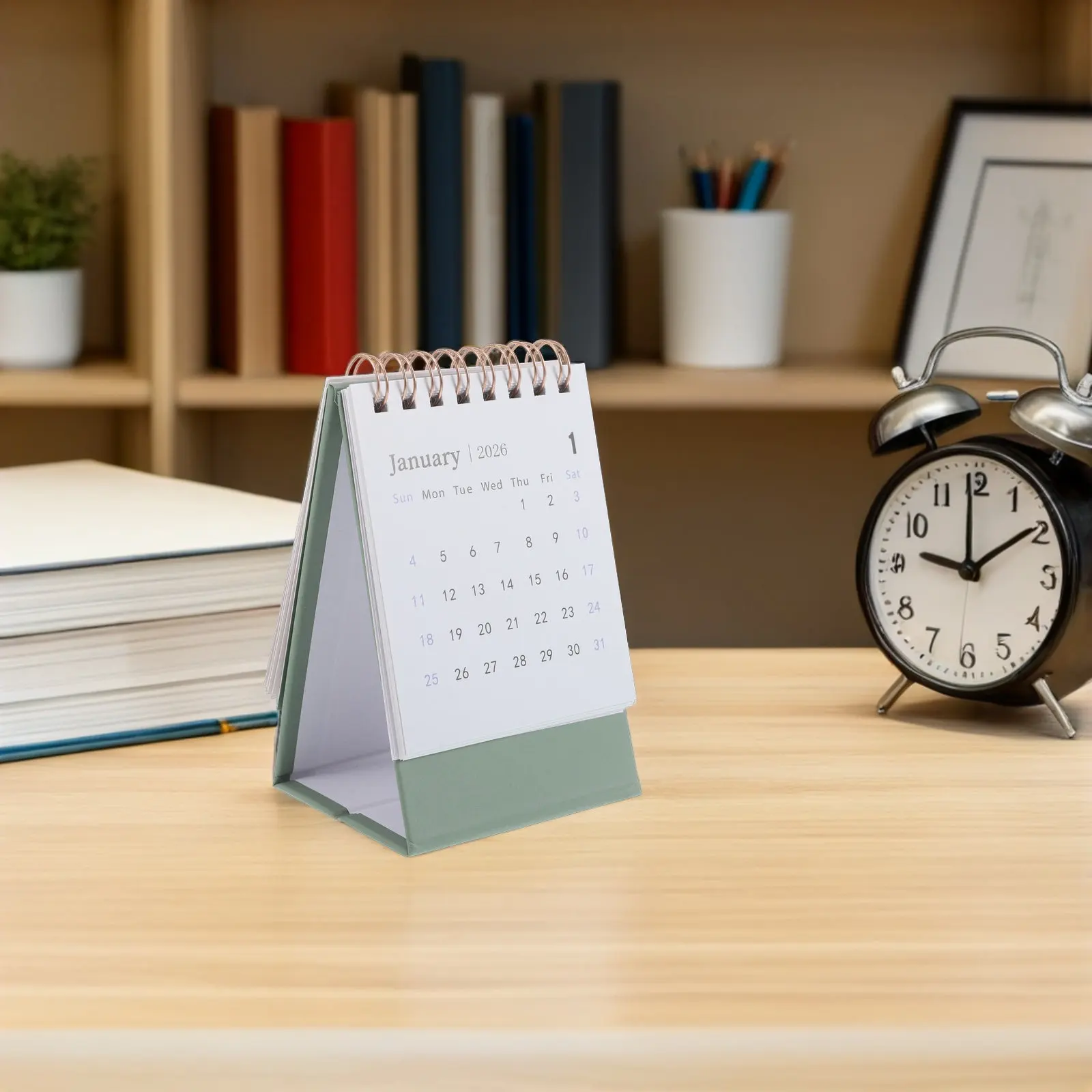 

Мини-настольный календарь 2026: Компактный откидной настольный календарь-ежемесячник, органайзер для офиса, настольные календари 2026