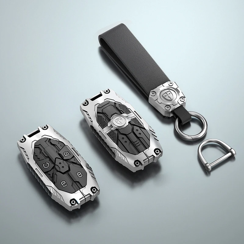 

For BYD Equation Leopard 5 2023 Zinc Alloy Car Smart Key Case Cover Keyless Remote Entry Fob Keychain Accessories