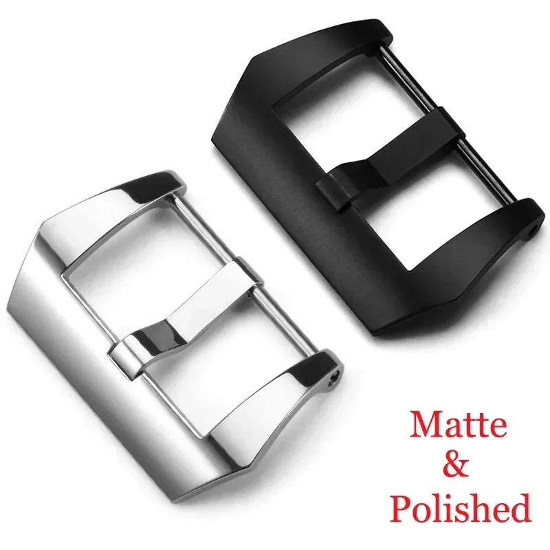 

316L Stainless Steel Buckle for Panerai PAM Matte & Polished Pin Buckle 22mm 24mm 26mm Metal Watch Band Clasp Accessories