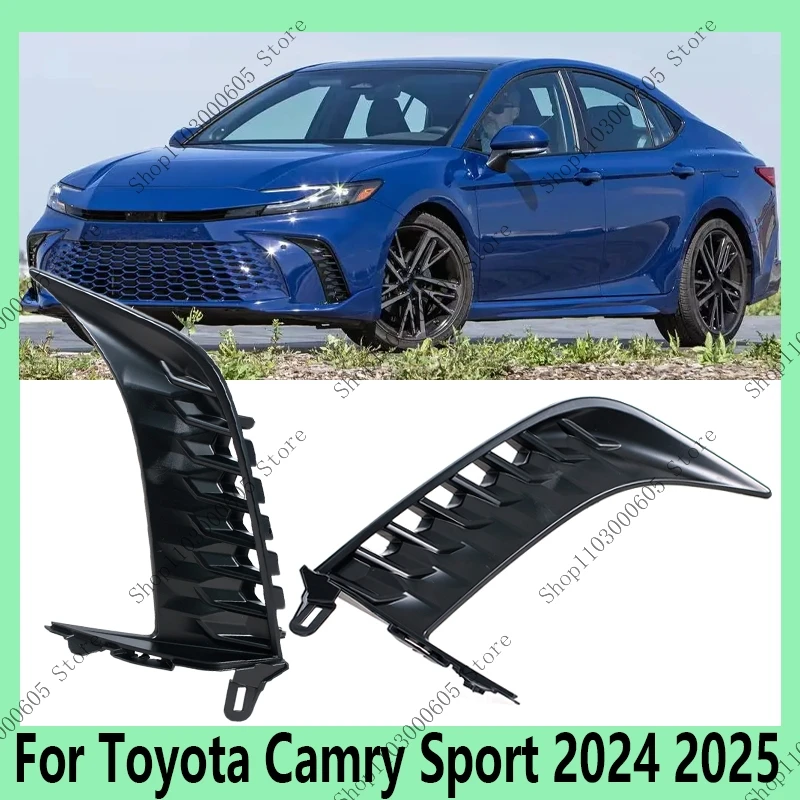 

For Toyota Camry Sport 2024 2025 Auto Accessories Front Bumper Fog Light Frame FogLight Grille Protection Cover Decorative Frame
