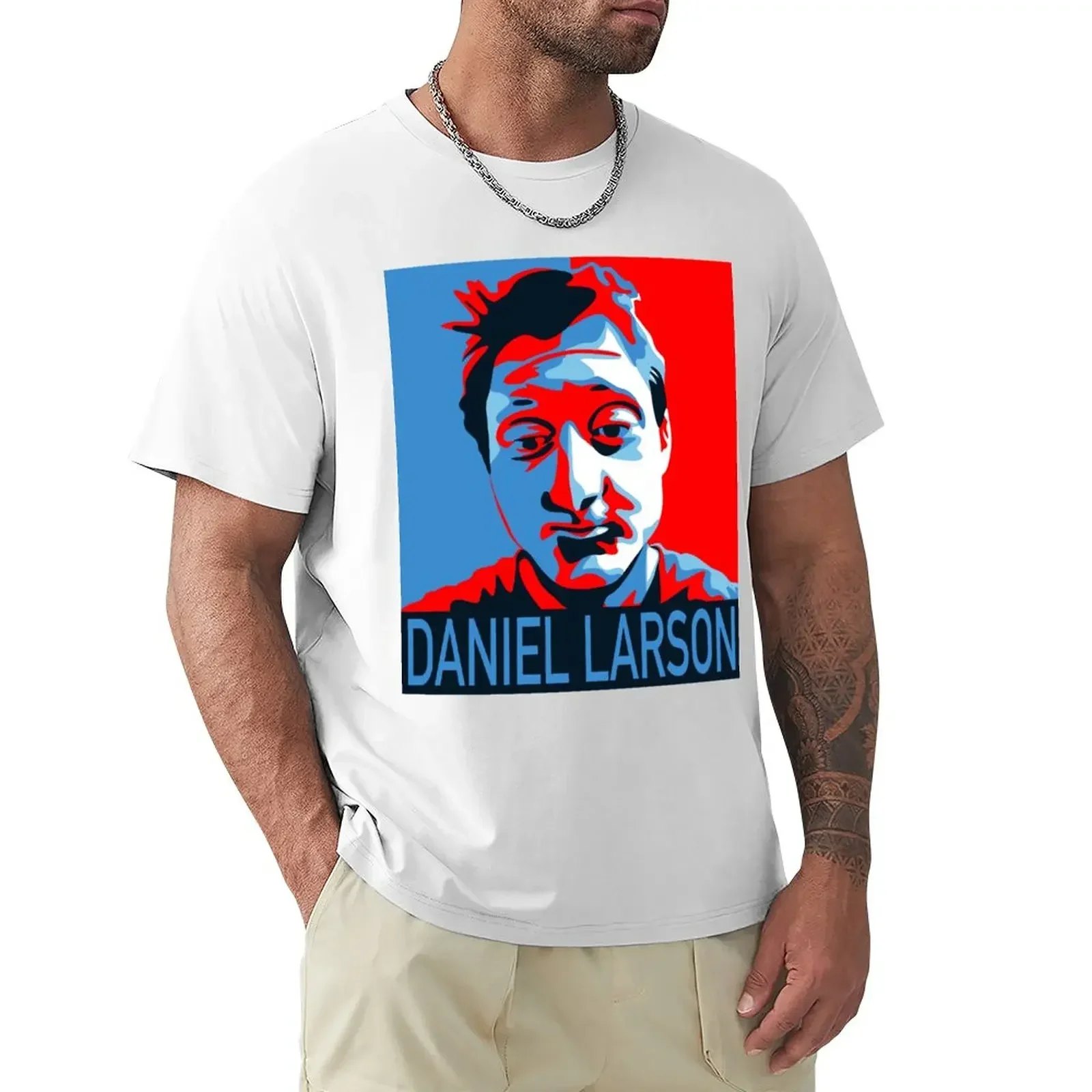 Daniel Larson for President T-Shirt Short sleeve tee Blouse sublime black t-shirts for men tshirts for mens designer clothing.