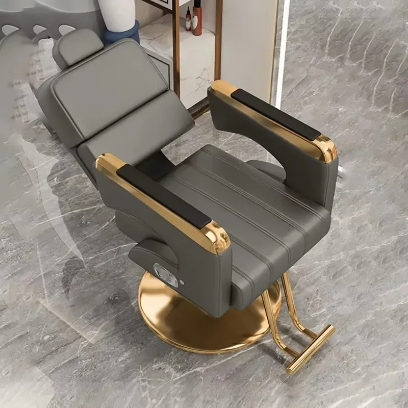 

Simple Modern Barber Chair Aesthetic Luxury Personalized Nordic Hairdresser Chair Salon Ergonomic Silla Barbero Hair Furniture