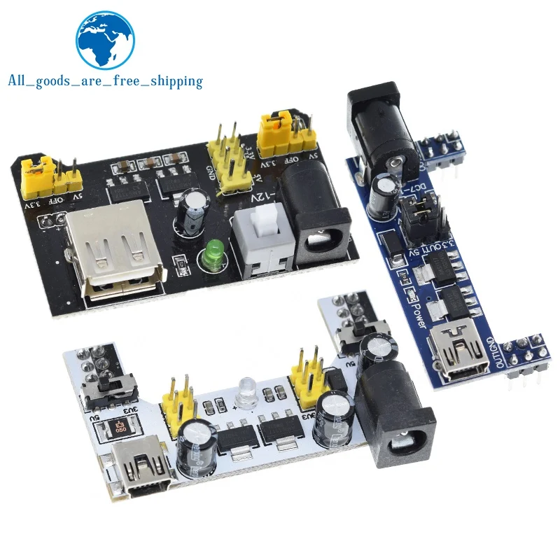 MB102 Breadboard Power Supply Module /MB102 white Breadboard Dedicated Power Module 2-way 3.3V 5V MB-102 Solderless Bread Board