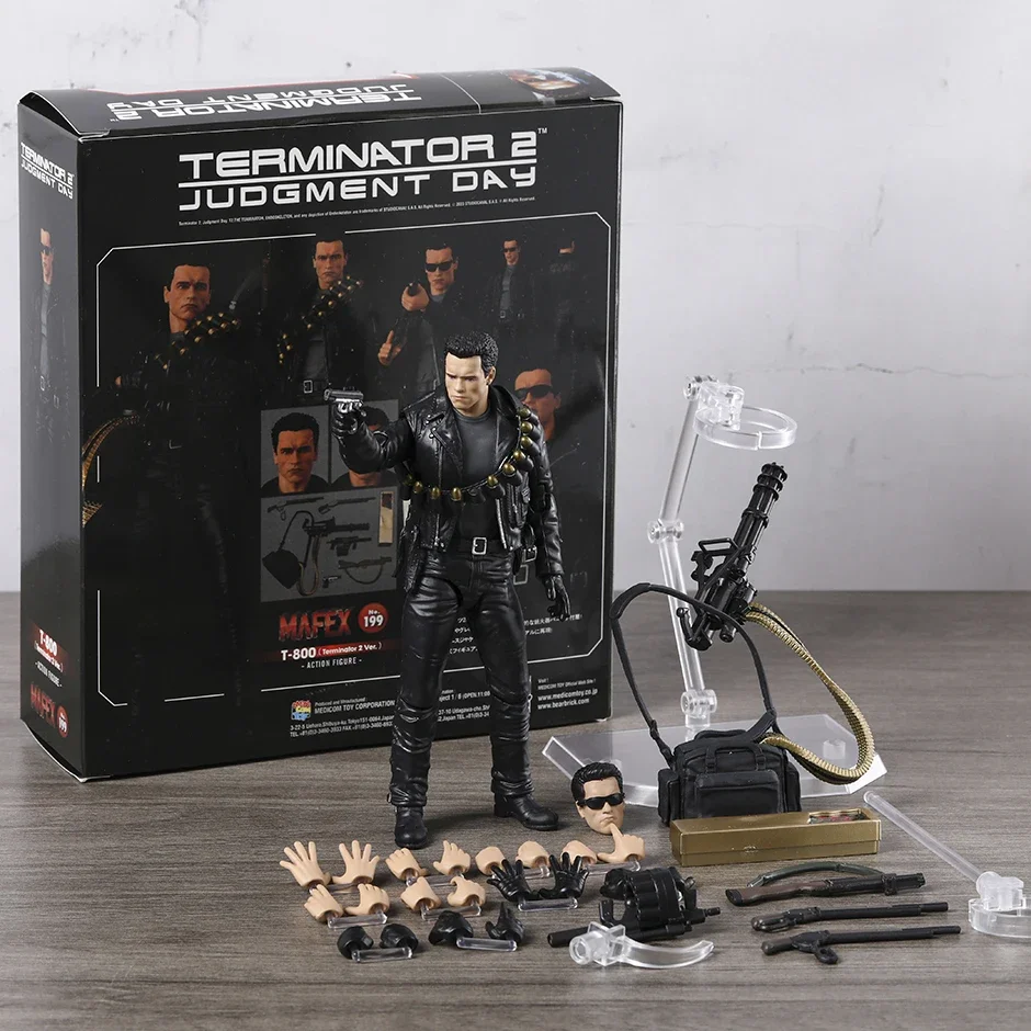 MAFEX No.199 Terminator 2 T-800 Action Figure Collezione di figurine Modello giocattolo