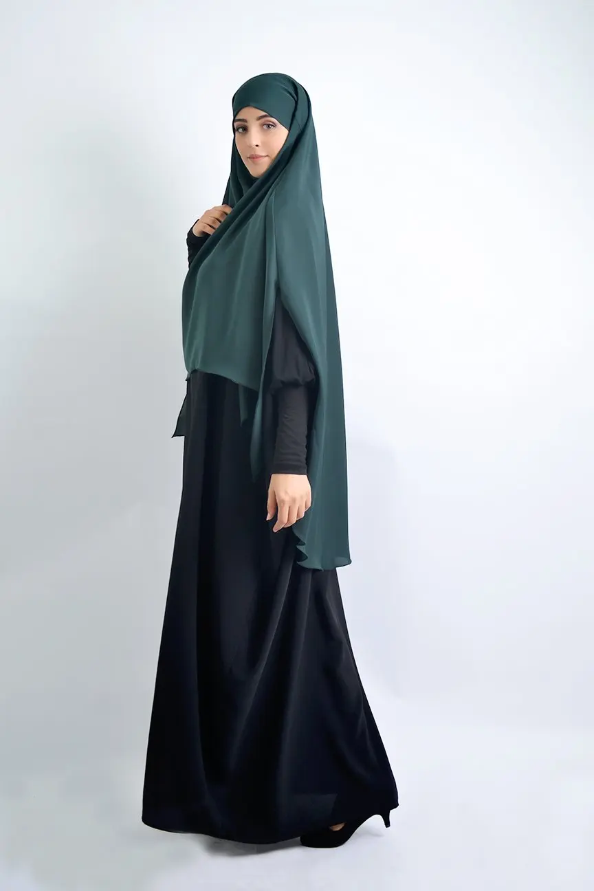 

Eid Hooded Muslim Women Hijab Prayer Garment Long Khimar Abaya Full Cover Ramadan Gown Abayas Islamic Clothes Niqab