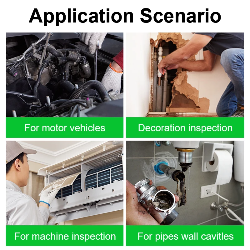 中国製工業用ボアスコープカメラ 7.9mm デュアルレンズ 10m 2K Wifi接続 IP67防水 ミニ内視鏡 車検用
