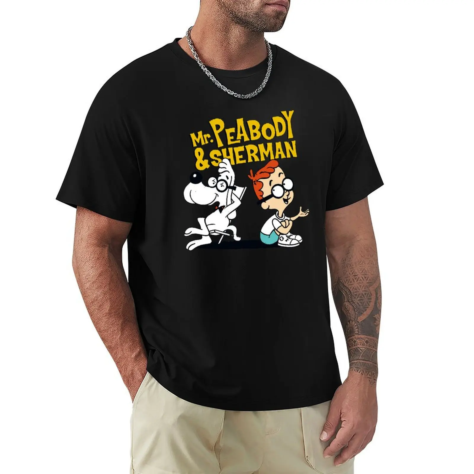 

Mr Peabody and Sherman T-Shirt Work Duty Casual T-Shirt