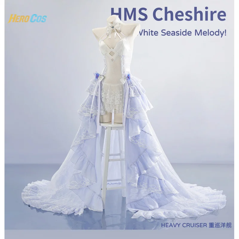 Azur Lane HMS Cheshire  Cosplay Women Dress Costume Custom Made Ball Gown Party Dress Halloween Christmas Suit Fancy HERO Cos