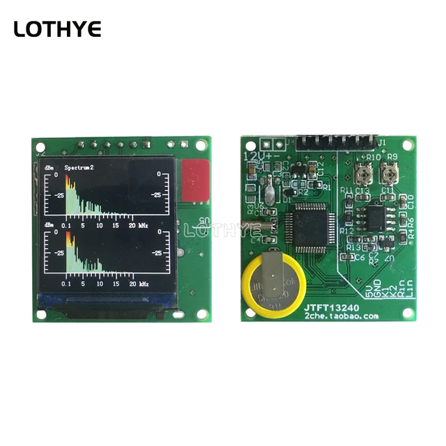 Kolorowy mini 1,3-calowy wyświetlacz LCD 2-kanałowy Audio Music Spectrum Rhythm Dynamiczny zbalansowany ekran wyjściowy Miernik VU Wskaźnik poziomu DC 5V