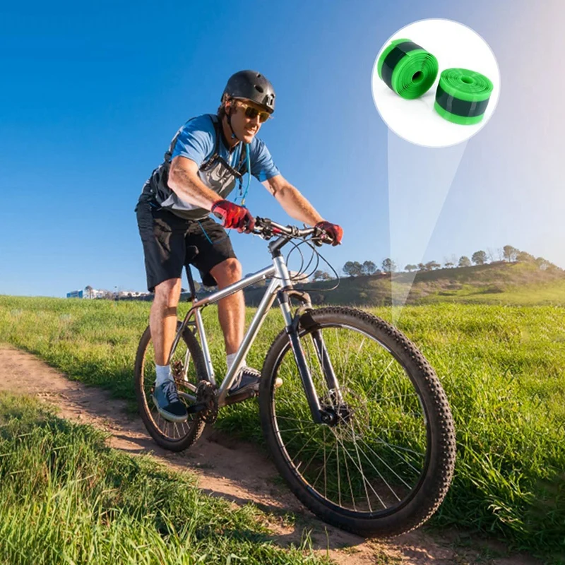 

2PCS Bike Tire Liner, Inner Tube Bicycle Flat Protector Compatible For 12/16/18/20/24/26/27.5/29Inch, Fine Workmanship