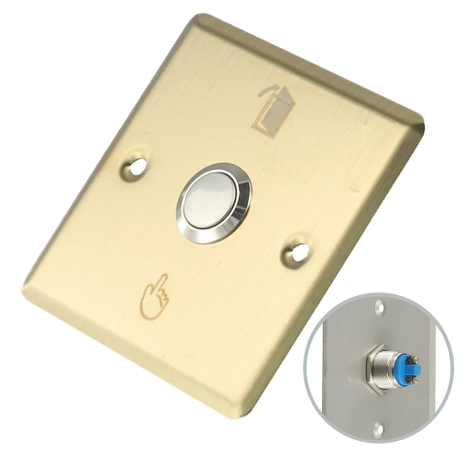 Modern And Elegant Doorbell Panel Sturdy Stainless Steel Construction Fits Most Standard Doorbell Installations