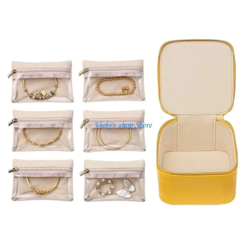 

Jewelry Storage Bag Fashionable Zippers Valentines Day Gift Jewellery Case