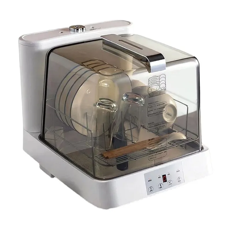 Transparent Household Countertop Mini Dishwasher  Portable Smart Automatic High-Temperature Dishwasher