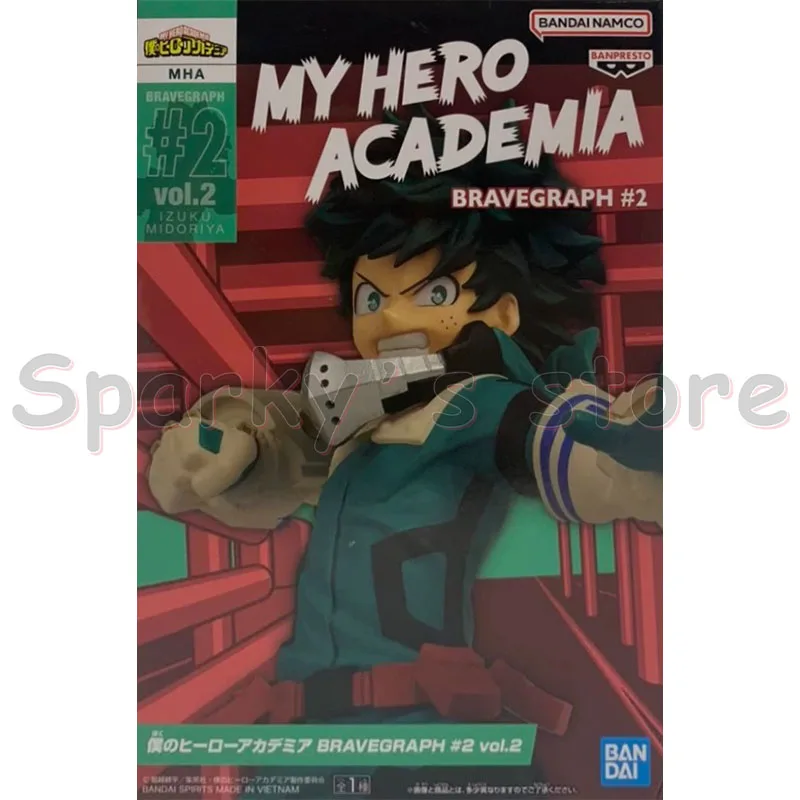 Bandai Original BRAVEGRAPH MY HERO ACADEMIA figura de Anime Midoriya Izuku Todoroki Shoto figuras de acción de juguete para niños regalos modelo