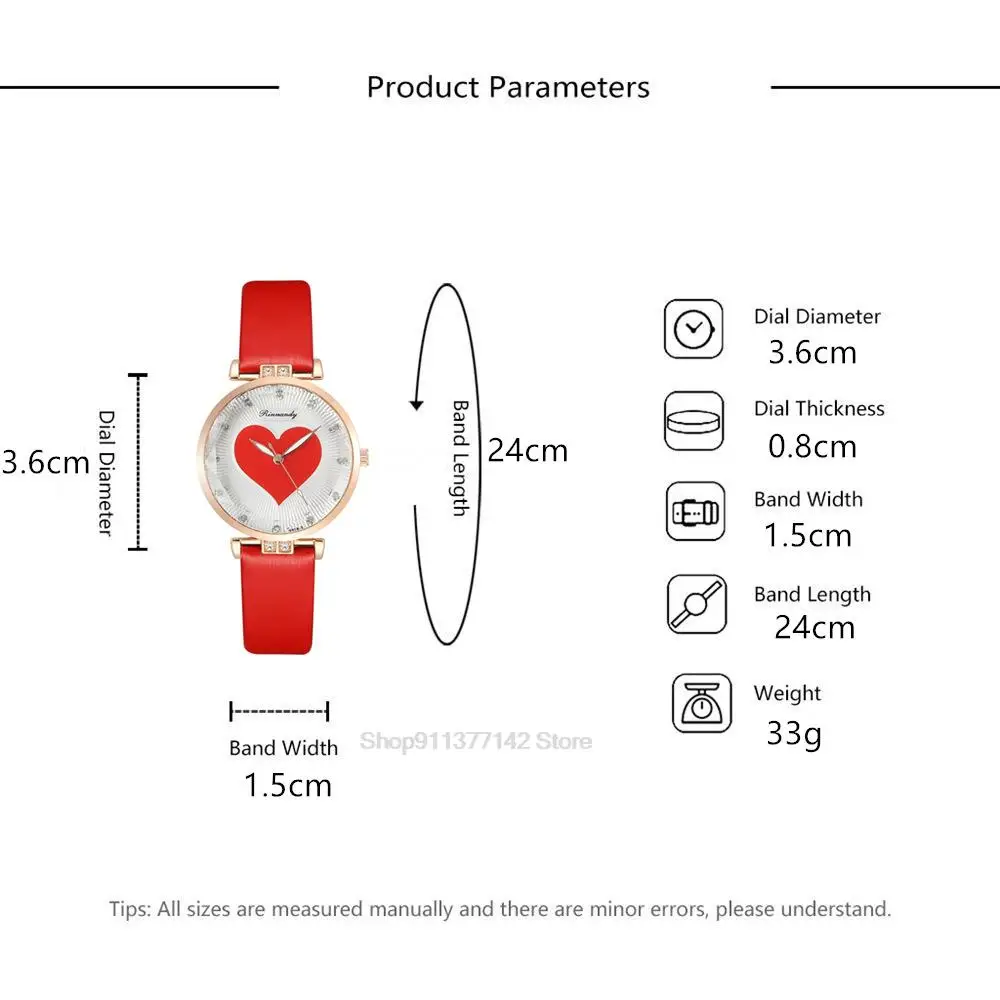 Hot Sales Fashion Branded Ladies Quartz Watch Alloy Heart Design Leather Watches Reloj Mujer On Trend With Heart Shape Bracelets