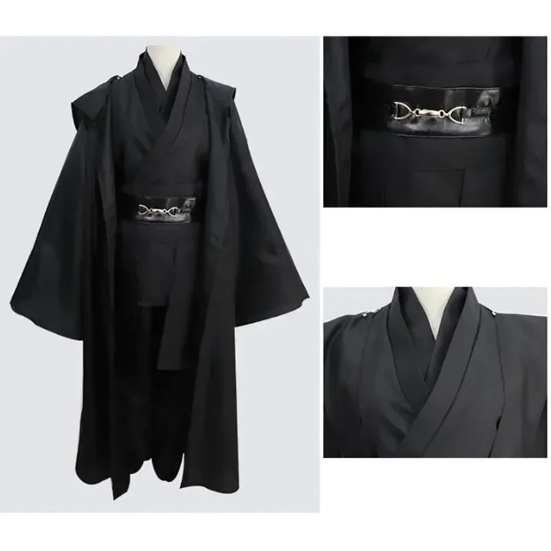 

CyJedi Knight Star Cosplay Anakin Skywalker Costume Replica Robe Cape Anime Halloween Party Outfits Large Clothing