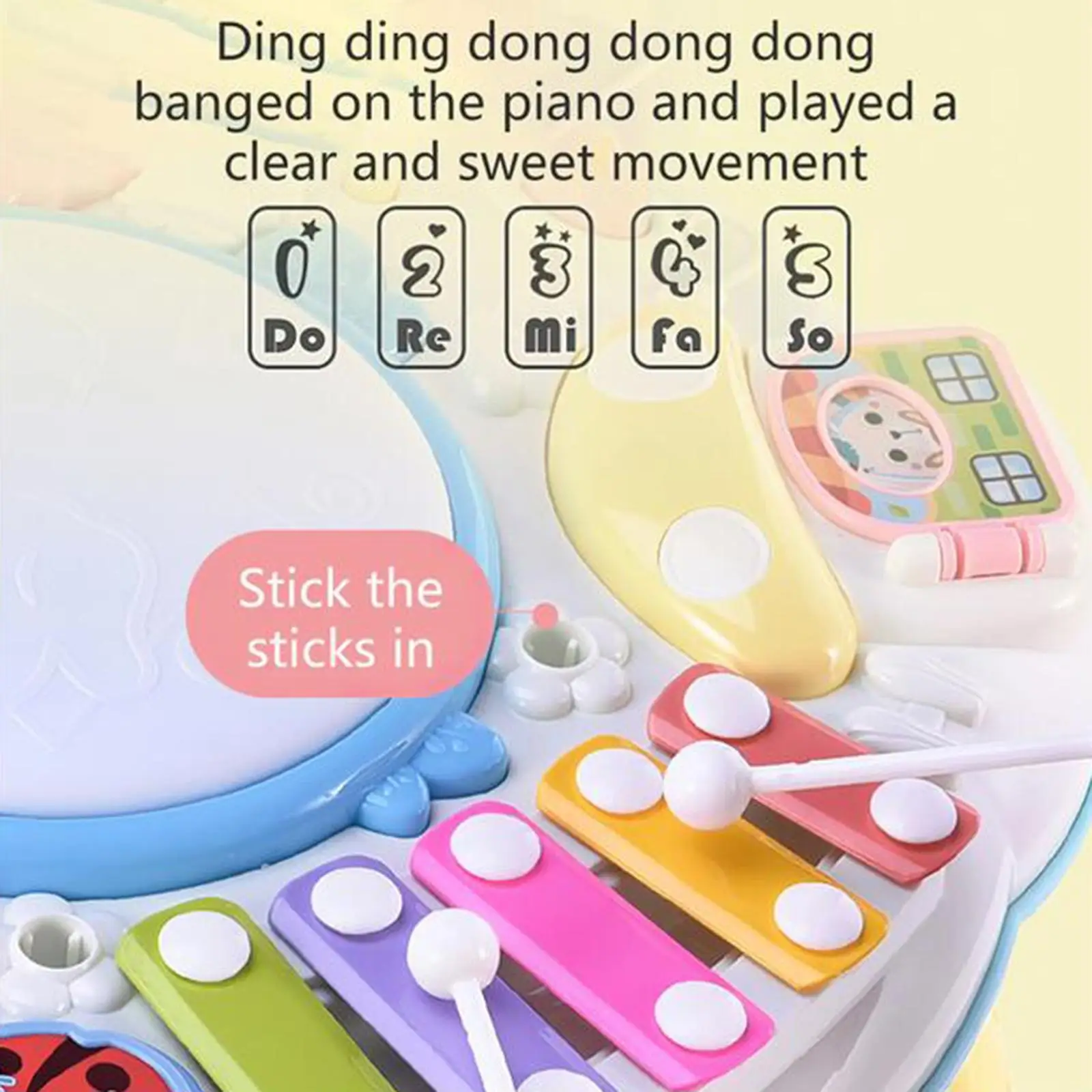 

1 Set Early Learning Toy Multifunctional Game Table Study Desk