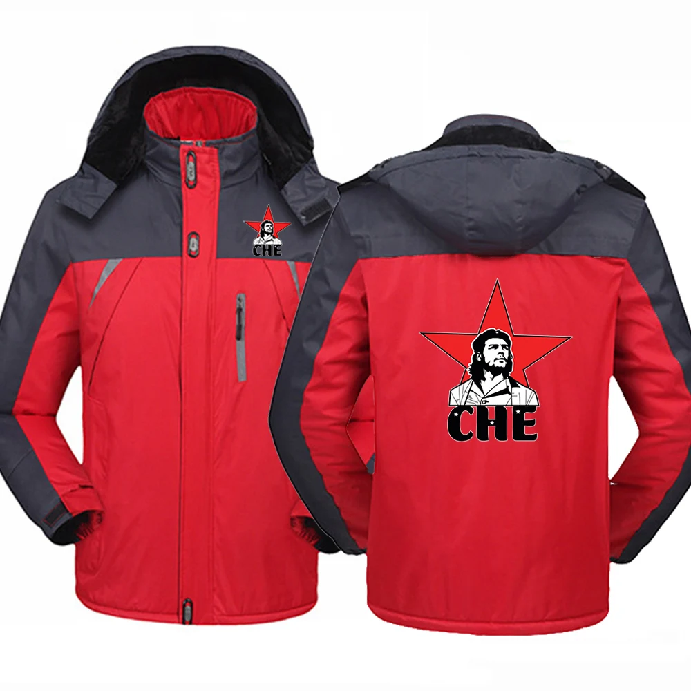 Che Guevara 2025 Autumn Men New Rebel Cuban Guerrilla Revolution Print Waterproof Thicken Windbreaker Outdoor Hight Quality Tops