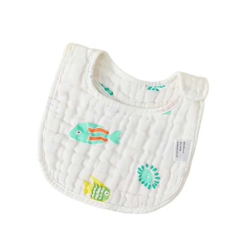 Bavoirs imperméables en coton pour bébé garçon et fille, serviette de salive douce pour nouveau-né, nouveau