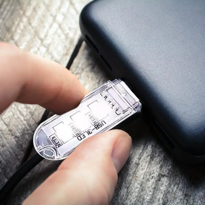 Luce notturna USB spina durevole In lampada a LED lampada per atmosfera per auto luce notturna per bagno auto Nursery Kitchen