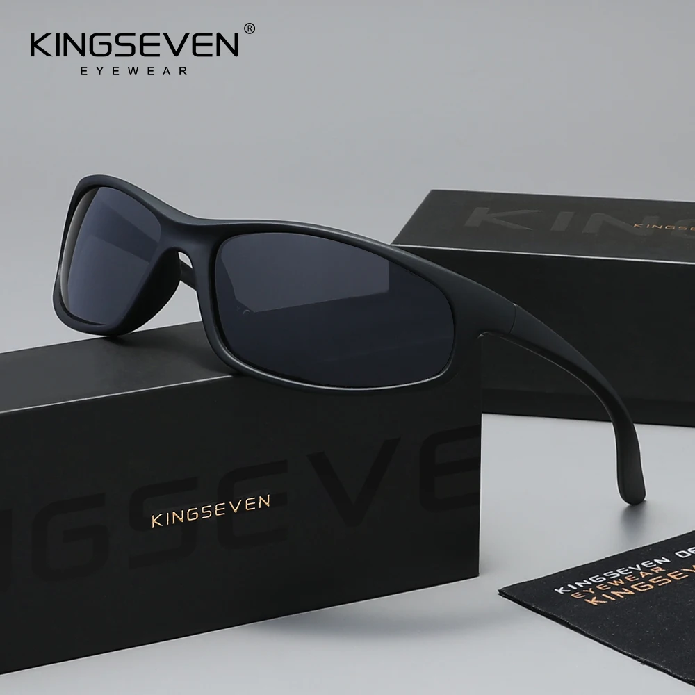 KINGSEVEN Modische Polarisierte Sonnenbrille für Damen und Herren UV400-Schutz für Straßen-, Mountainbike- und Wanderaktivitäten