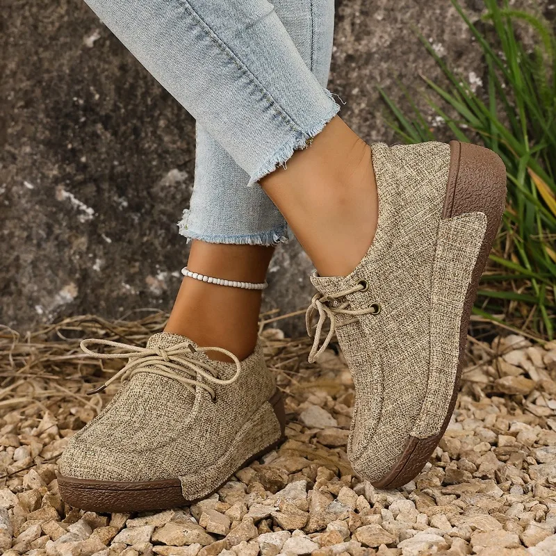 2026 New Women's Sneakers Platform Casual Outdoor Walking Design Vulcanized Shoes Fashion Female Footwear Женская Обувь view 6