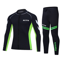 3MM Neoprene Diving Top Jacket + Pants Men Women Separated Wetsuit Scuba Spearfishing Snorkeling Surfing Winter Thermal Swimsuit