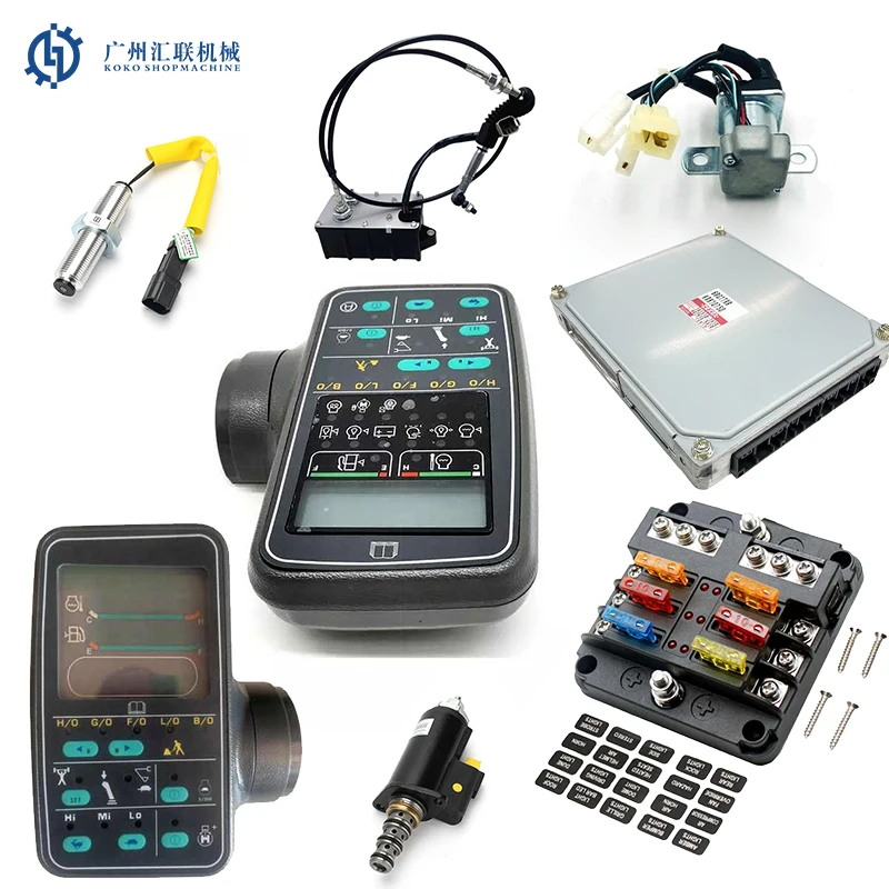 Electric Parts Excavator Monitor Plug Monitor Display Panel Lcd Screen for Cummins Komatsu Volvo