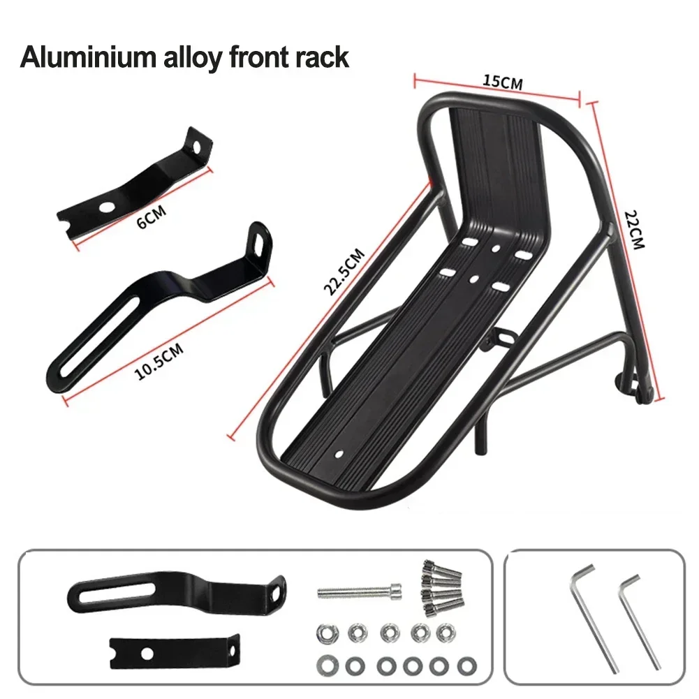 23x15x12Cm  Electric Bicycle Front Rack Aluminum Alloy Luggage Carrier Racks Bicycle Luggage Carrier High Quality Bike Rack