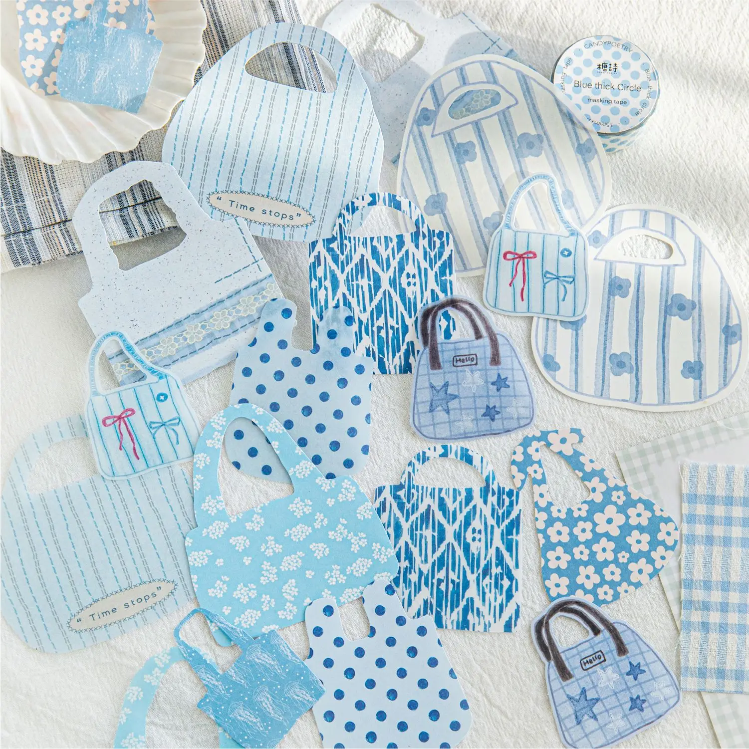 

20 шт./лот, кавайная наклейка для скрапбукинга, маленькая сумка, принадлежности для скрапбукинга, дневник, планировщик, декоративная канцелярская наклейка