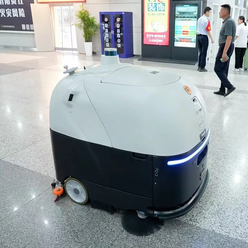 Customized 4000m²/h Outdoor Cleaning Sweeper Robot Commercial Industrial Unmanned Floor Cleaning Robotic Street Floor Sweeper