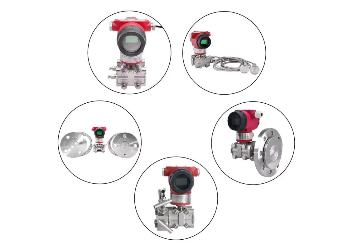 Industrial Differential Pressure Sensor DP Pressure Transmitter with HART Function
