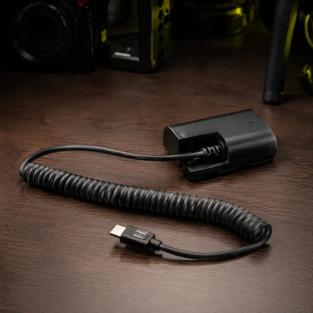 ABS + PC Dummy Battery Adapter for Canon 5D/5D/5D4/6D/6D2/60D/7D/7D2/70D/80D/90D/5DSR/R/R5/R5C/R6/R6II/R7