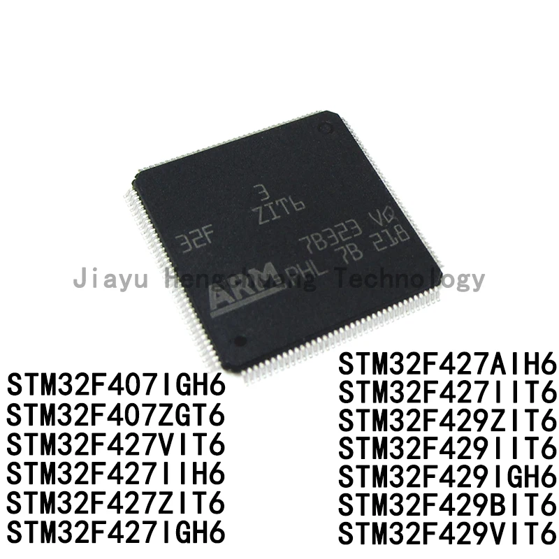 1PCS STM32F427ZIT6 STM32F407IGH6 ZGT6 32F427VIT6 IIH6 IGH6 427AIH IIT6 STM32F429ZIT6 429IGH6 429BIT6 LQFP 32Bit microcontrolador