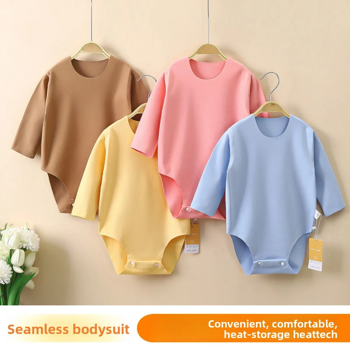 Baby Bag Fart Clothes Autumn and Winter Baby Triangle Ha Yi De Rong Newborn Long Sleeved Jumpsuit Boneless A-class Crawling Suit