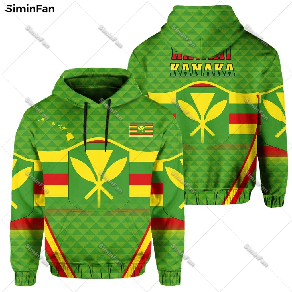 Hawaii Polynesian Kanaka Men Hoodie 3D All Over Printed Hooded Pullover Zip-up Jacket Male Sweatshirt Unisex Outwear Female Top