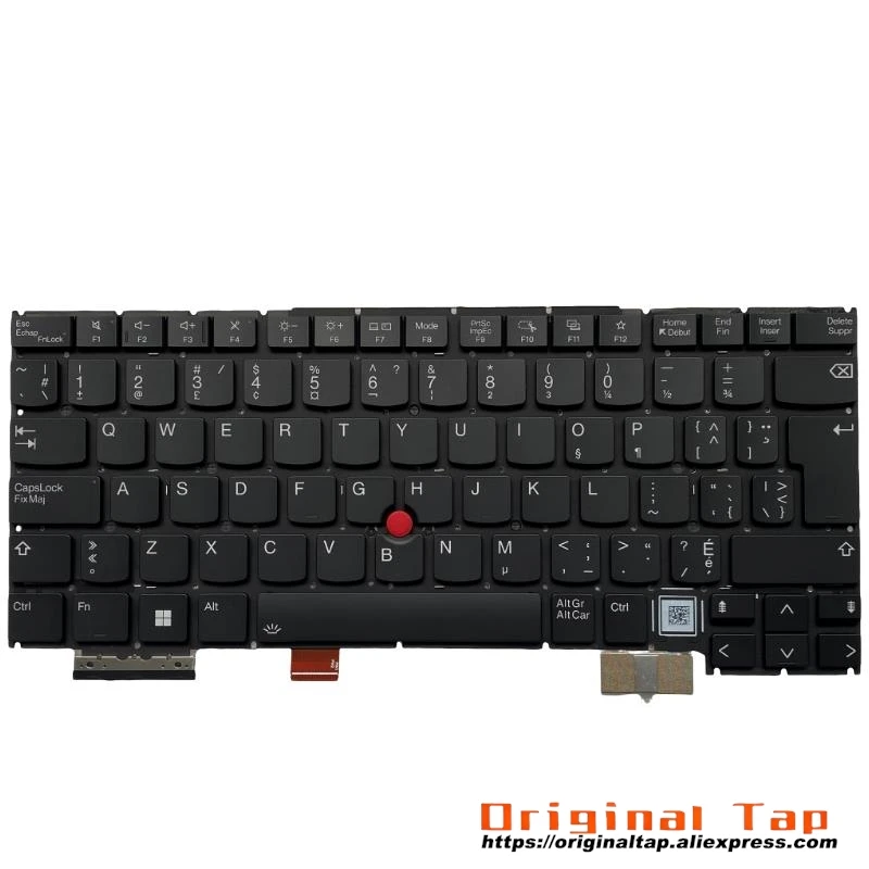 CFB Canadian French Backlit Keyboard for Lenovo Thinkpad X1 Carbon Gen 12 th SN21K90104 SN21K90036