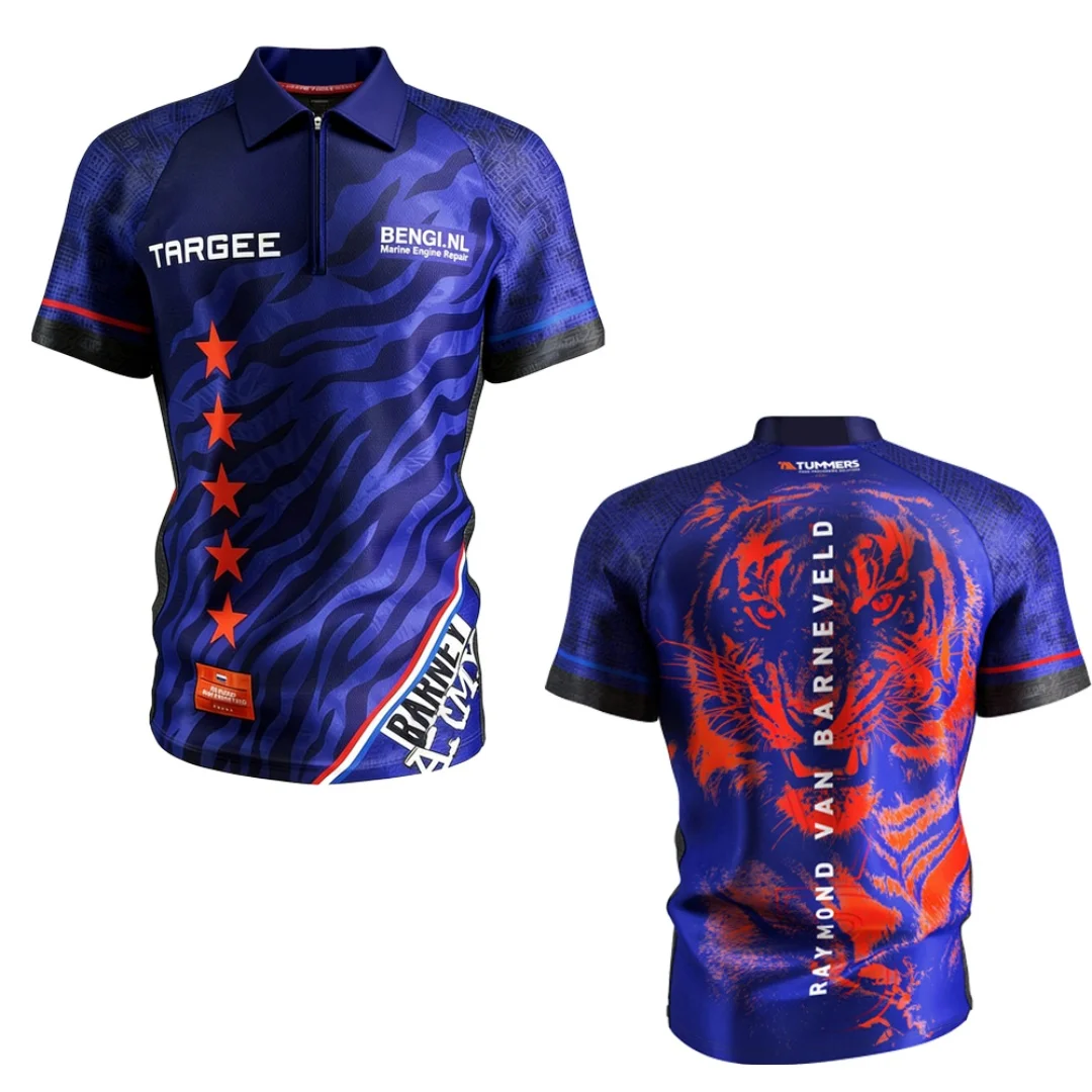 

Футболка Raymond van Barneveld Collarless 2025 – Спортивная быстросохнущая футболка для мужчин и детей, осенняя, в стиле Y2K, для женщин