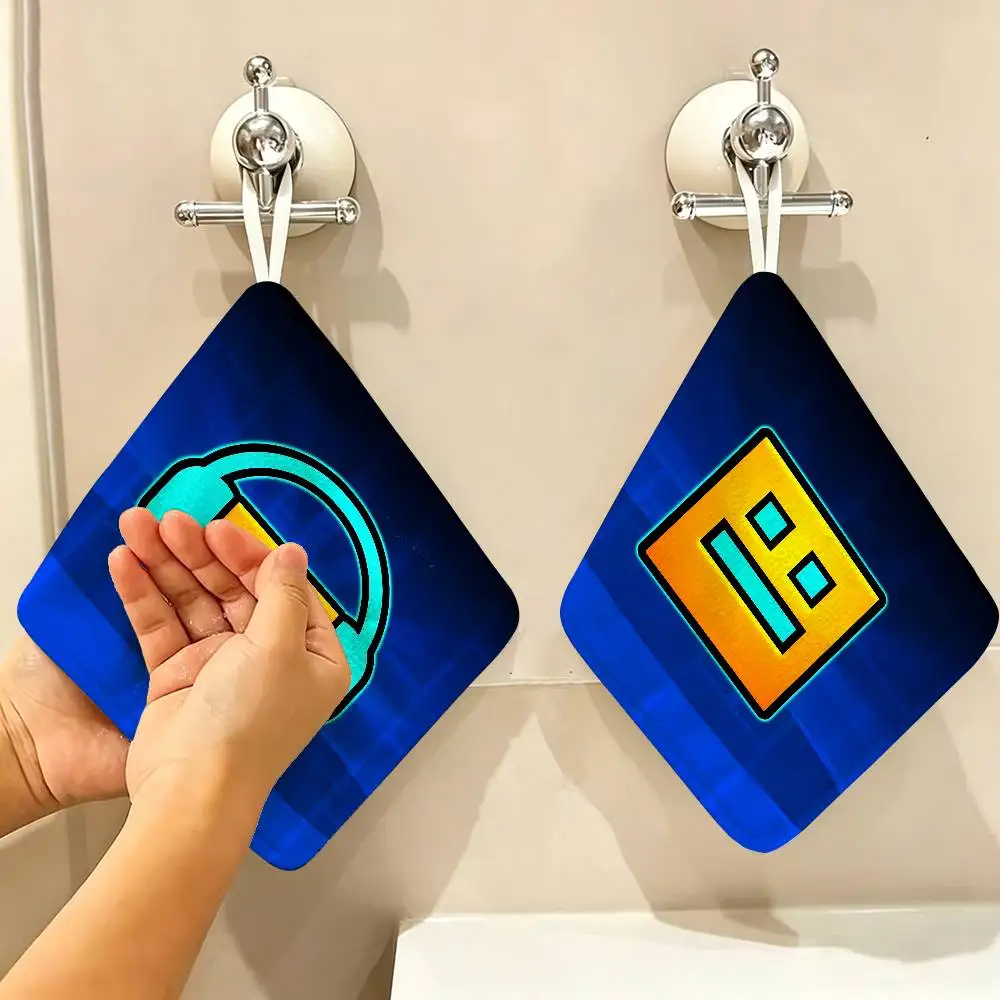 Game G-Geometry D-Dash-S Hanging Kitchen Towel, Polyester Cotton Material, Multipurpose Hand Wiping Towel for Family